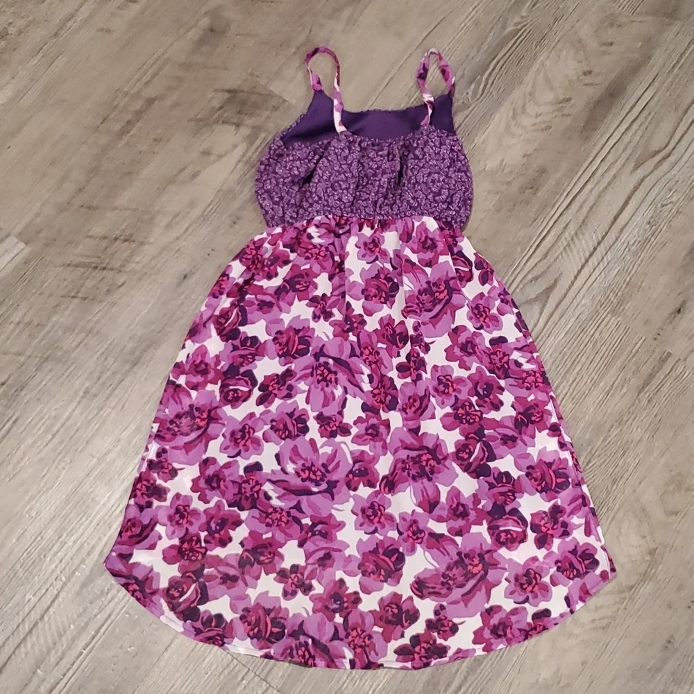 Children's Place Spaghetti Flower & Butterly Dress Size 5/6